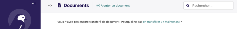 Documents vides wagtail