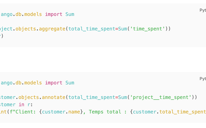 Aggregate ou annotate : Quelle fonction Django pour quel besoin ?