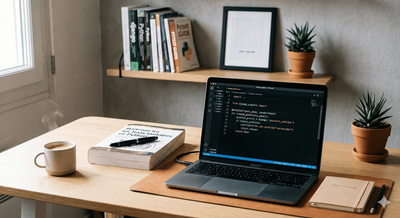 Image générique bureau de développeur